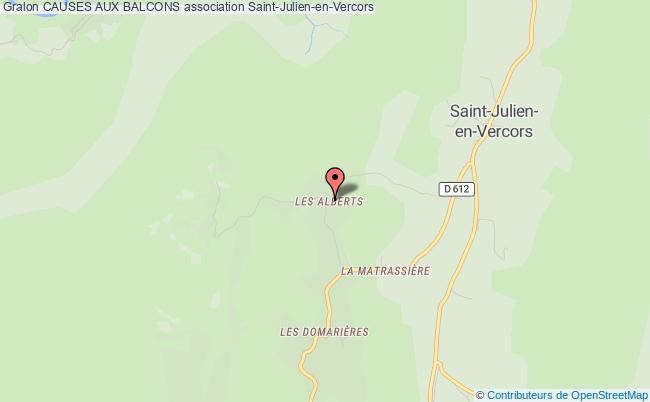 plan association Causes Aux Balcons Saint-Julien-en-Vercors