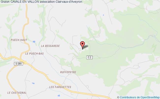 plan association Cavale En Vallon Clairvaux-d'Aveyron
