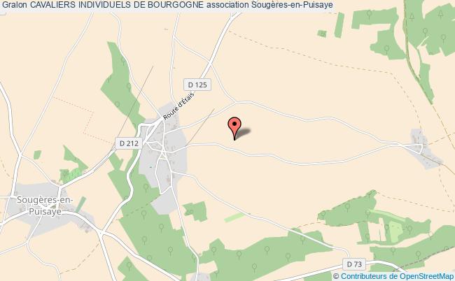 plan association Cavaliers Individuels De Bourgogne Sougères-en-Puisaye