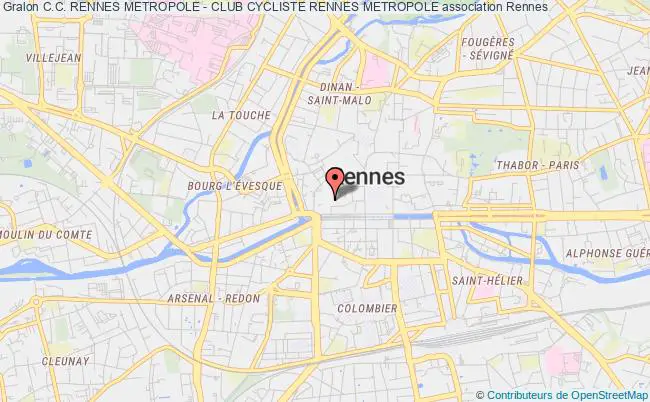 plan association C.c. Rennes Metropole - Club Cycliste Rennes Metropole Rennes