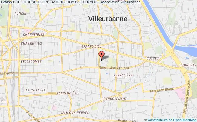 plan association Ccf - Chercheurs Camerounais En France Villeurbanne