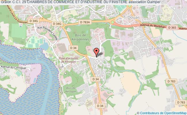 plan association C.c.i. 29 Chambres De Commerce Et D'industrie Du Finistere Quimper cedex