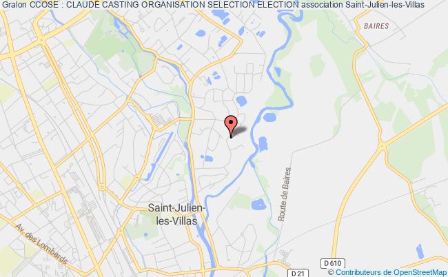 plan association Ccose : Claude Casting Organisation Selection Election Saint-Julien-les-Villas