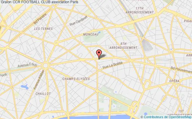 plan association Ccr Football Club Paris 8e