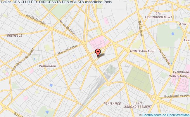 plan association Cda Club Des Dirigeants Des Achats Paris