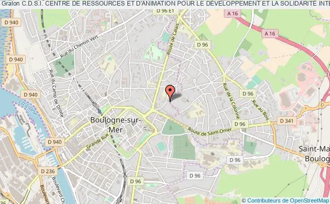 plan association C.d.s.i. Centre De Ressources Et D'animation Pour Le DÉveloppement Et La SolidaritÉ Internationale Boulogne-sur-Mer