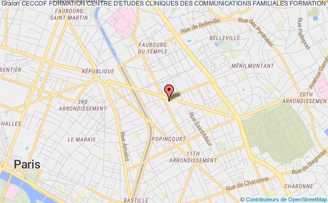 plan association Ceccof Formation Centre D'etudes Cliniques Des Communications Familiales Formation PARIS