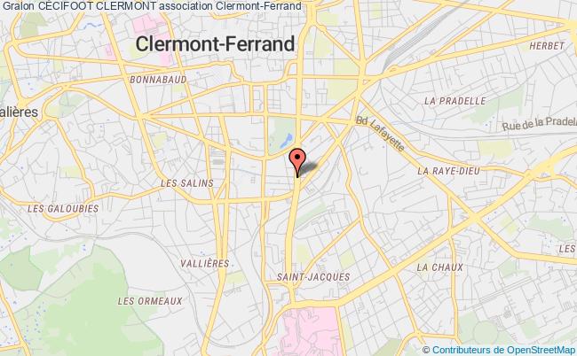 plan association CÉcifoot Clermont Clermont-Ferrand