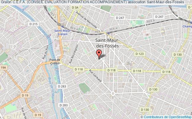 plan association C.e.f.a. (conseil Evaluation Formation Accompagnement) Saint-Maur-des-Fossés