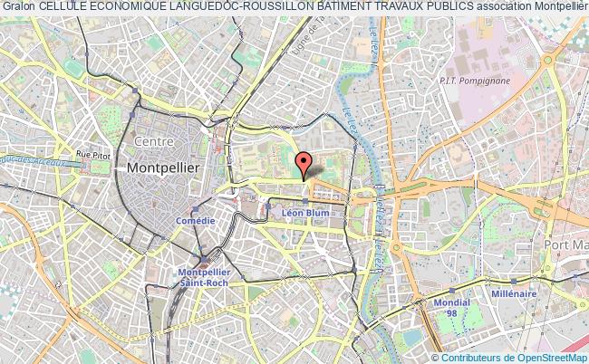 plan association Cellule Economique Languedoc-roussillon Batiment Travaux Publics Montpellier