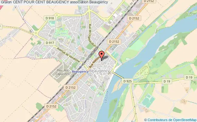 plan association Cent Pour Cent Beaugency Beaugency