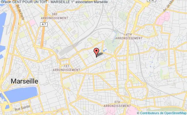 plan association Cent Pour Un Toit - Marseille 1° Marseille