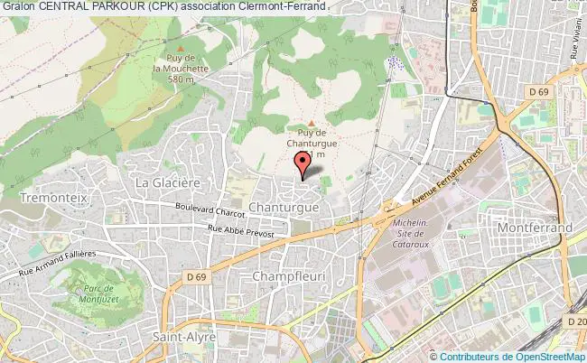 plan association Central Parkour (cpk) Clermont-Ferrand