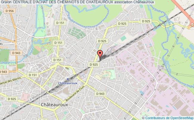 plan association Centrale D'achat Des Cheminots De Chateauroux Châteauroux