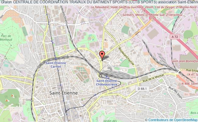 plan association Centrale De Coordination Travaux Du Batiment Sports (cctb Sports) Saint-Étienne
