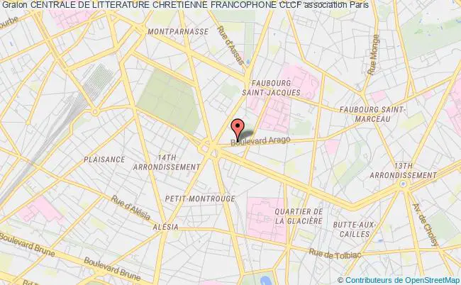 plan association Centrale De Litterature Chretienne Francophone Clcf Paris