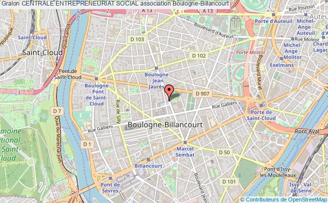 plan association Centrale Entrepreneuriat Social Boulogne-Billancourt