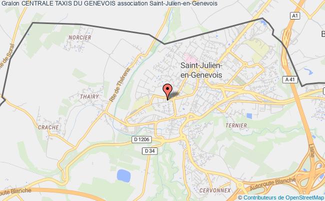plan association Centrale Taxis Du Genevois Saint-Julien-en-Genevois