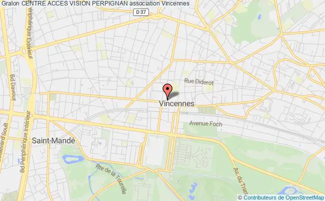 plan association Centre Acces Vision Perpignan Vincennes