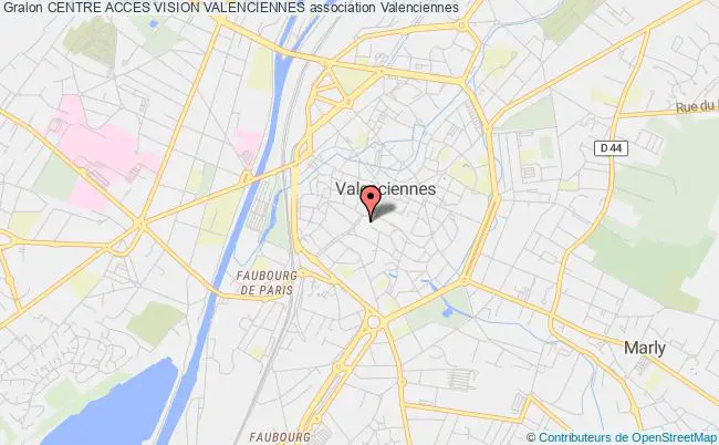 plan association Centre Acces Vision Valenciennes Valenciennes