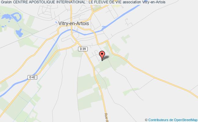 plan association Centre Apostolique International : Le Fleuve De Vie Vitry-en-Artois