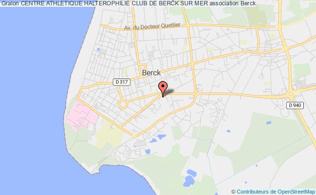 plan association Centre Athletique Halterophilie Club De Berck Sur Mer Berck