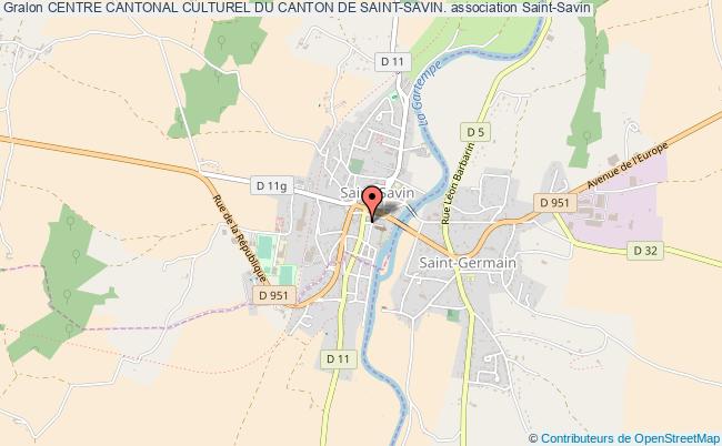 plan association Centre Cantonal Culturel Du Canton De Saint-savin. Saint-Savin