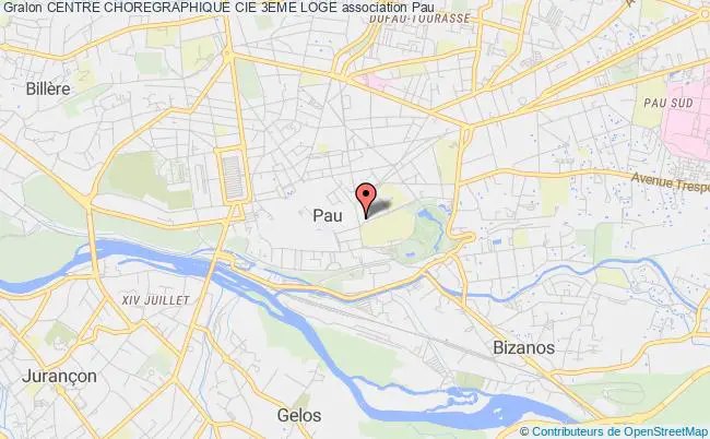 plan association Centre Choregraphique Cie 3eme Loge Pau