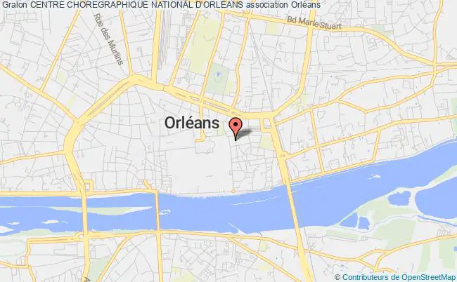 plan association Centre Choregraphique National D'orleans Orléans Cedex 1