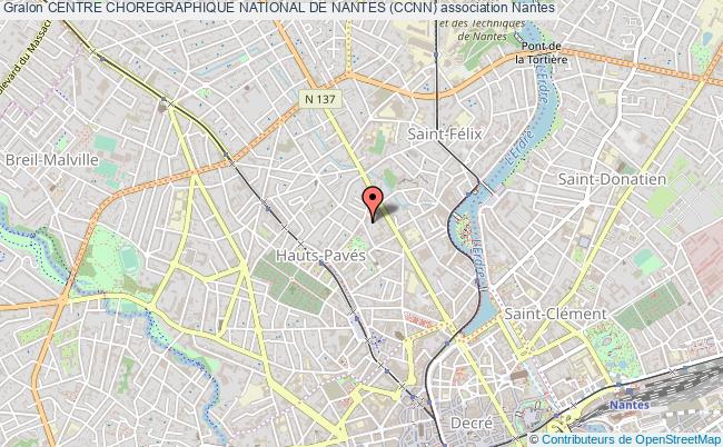 plan association Centre Choregraphique National De Nantes (ccnn) Nantes