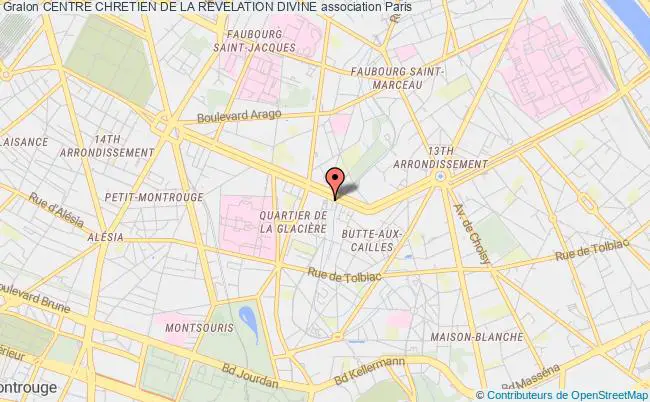 plan association Centre Chretien De La Revelation Divine Paris
