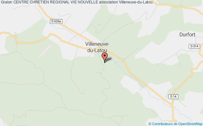 plan association Centre Chretien Regional Vie Nouvelle Villeneuve-du-Latou
