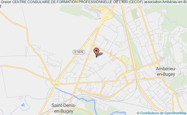 plan association Centre Consulaire De Formation Professionnelle De L'ain (cecof) Ambérieu-en-Bugey