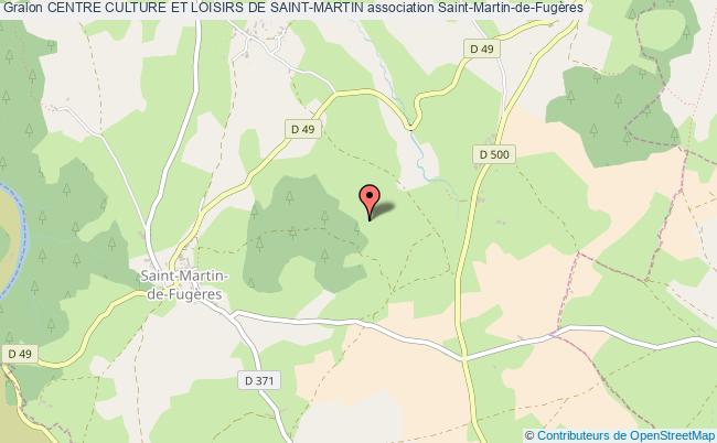 plan association Centre Culture Et Loisirs De Saint-martin Saint-Martin-de-Fugères