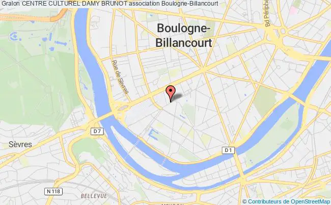 plan association Centre Culturel Damy Brunot Boulogne-Billancourt