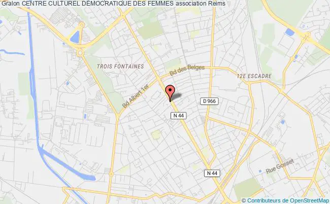 plan association Centre Culturel DÉmocratique Des Femmes Reims
