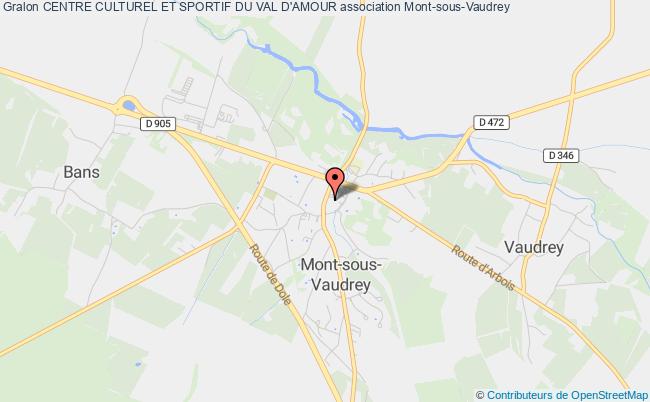 plan association Centre Culturel Et Sportif Du Val D'amour Mont-sous-Vaudrey