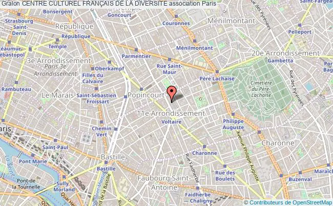 plan association Centre Culturel FranÇais De La Diversite Paris