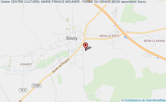 plan association Centre Culturel Marie-france Meunier - Ferme Du Grand Beon Soucy