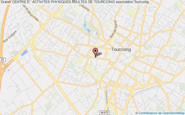 plan association Centre D ' Activites Physiques Adultes De Tourcoing Tourcoing