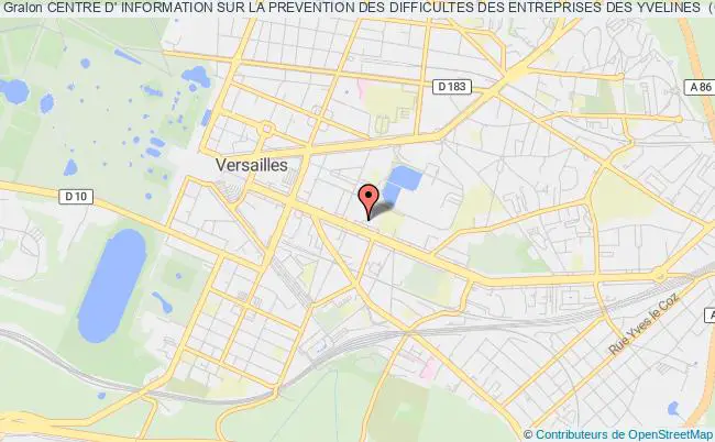 plan association Centre D' Information Sur La Prevention Des Difficultes Des Entreprises Des Yvelines  (cip Yvelines) Versailles