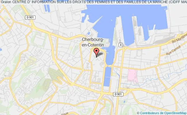 plan association Centre D' Information Sur Les Droits Des Femmes Et Des Familles De La Manche (cidff Manche). Cherbourg-en-Cotentin