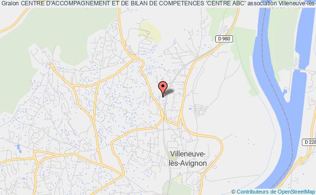 plan association Centre D'accompagnement Et De Bilan De Competences 'centre Abc' Villeneuve-lès-Avignon