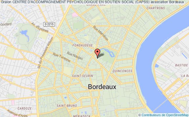 plan association Centre D'accompagnement Psychologique En Soutien Social (capss) Bordeaux
