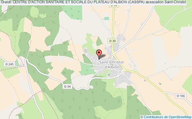 plan association Centre D'action Sanitaire Et Sociale Du Plateau D'albion (casspa) Saint-Christol