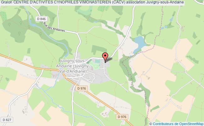 plan association Centre D'activites Cynophiles Vimonasterien (cacv) Juvigny-sous-Andaine