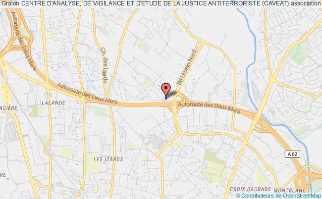 plan association Centre D'analyse, De Vigilance Et D'etude De La Justice Antiterroriste (caveat) Toulouse