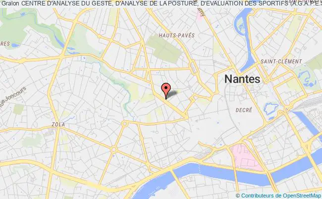 plan association Centre D'analyse Du Geste, D'analyse De La Posture, D'evaluation Des Sportifs (a.g.a.p.e.s) Nantes