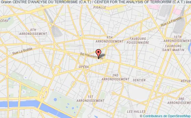 plan association Centre D'analyse Du Terrorisme (c.a.t.) / Center For The Analysis Of Terrorism (c.a.t.) Paris 9e