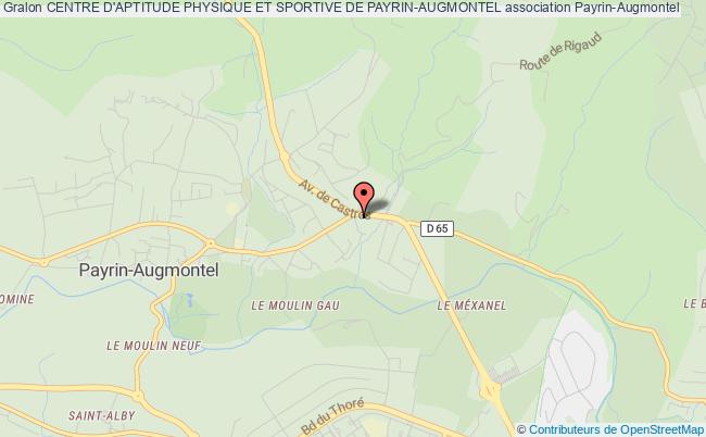 plan association Centre D'aptitude Physique Et Sportive De Payrin-augmontel Payrin-Augmontel